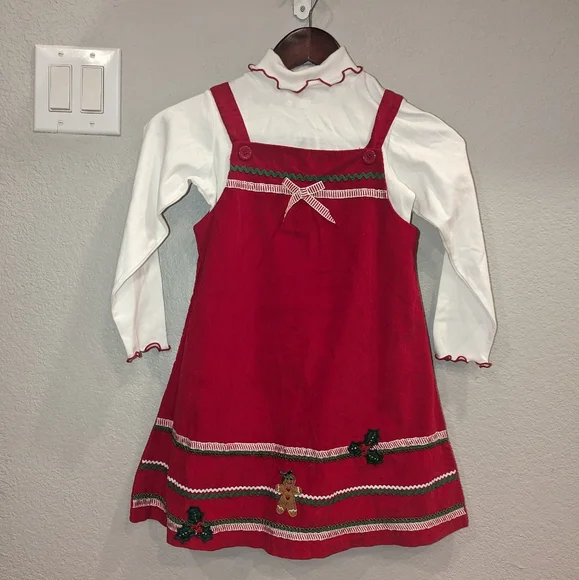 Vintage | Dresses | Goodlad Vintage Inspired Courdoroy Overall Gingerbread Christmas  Dress 6x | Poshmark